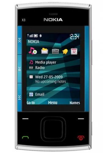 Nokia X3  Silver Black